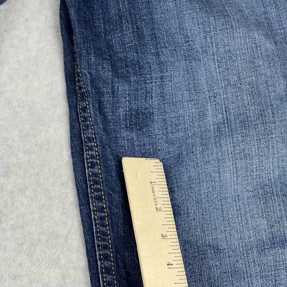 Levi's 514 Mens 36x34 Blue Medium Wash Straight Leg Jeans 100% Cotton Workwear